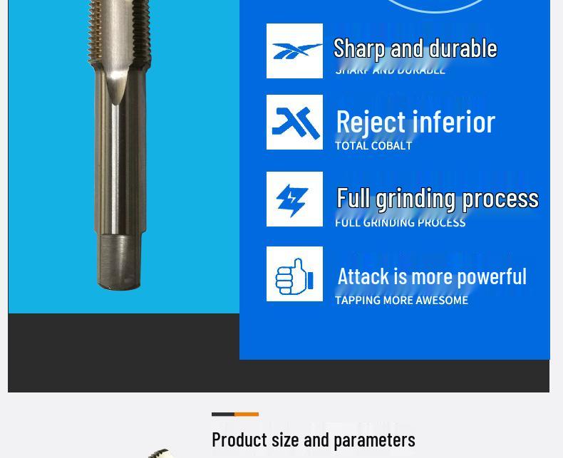 Extended Taper Pipe Tap: NPT1/8, ZG1/4, RC3/4, PT3/8, G1/2 Thread Tapping Tool