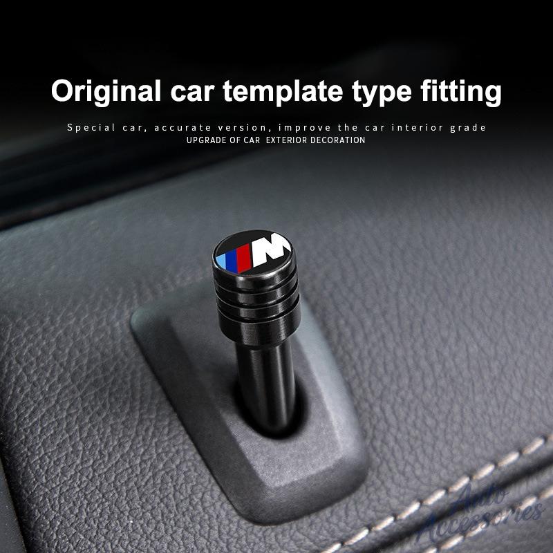 EAJN6 Car Door Lock Knob Pull Pins Alloy Security Insurance For BMW M F10 F20 F30 F40 F15 F25 F26 F31 F49 E62 E83 E84 G20 G11 G32 G12