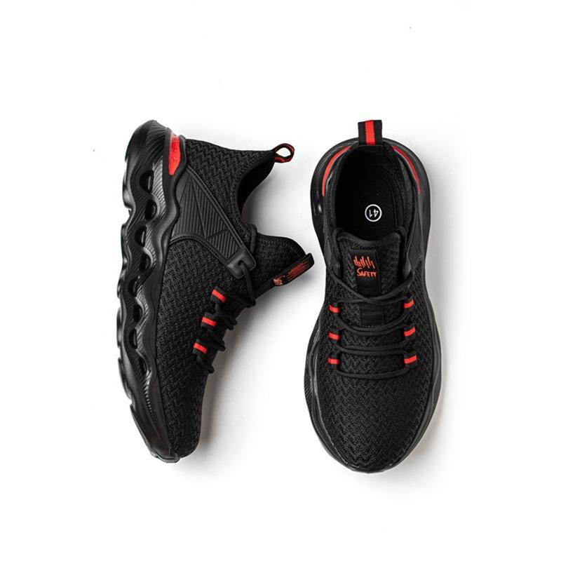 Labor Insurance Shoes Men, Smash-proof and Puncture-proof Work Shoes, Lightweight and Breathable Safety Shoes, Protective Shoes