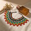 Elegant Unisex Bohemian Beaded Collar Necklace Lightweight Comfortable Accessories For Music Festival
