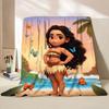 Disney Moana Duffy Flanel Worpdeken voor Bed Sofa Thuis Slaapkamer Kantoor Reizen Kinderdeken Kinderen Winter Warm Cadeaus