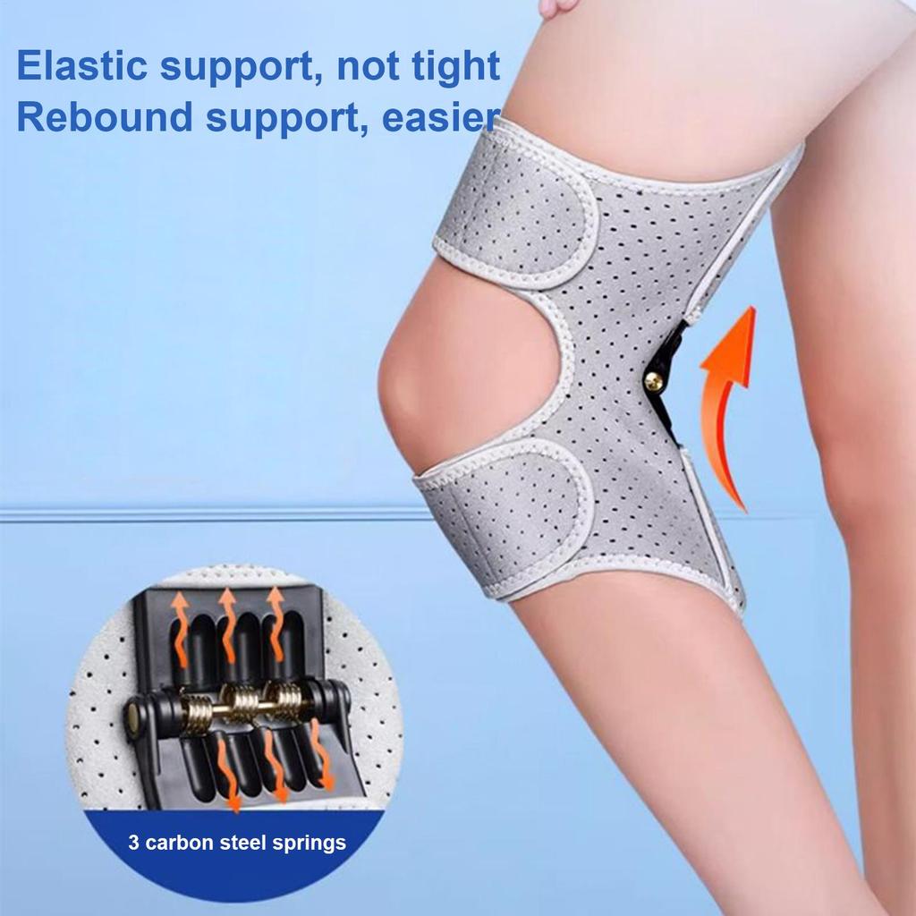 Spring Knee Brace Spring-Powered Joint Support For Climbing Stairs Portable Wrap Breathable Assistive Device For Exercise Stair