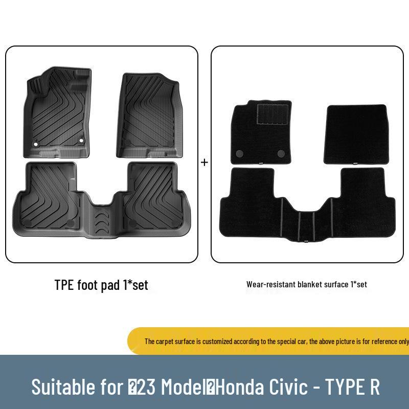 23 Honda Civic Type R TPE Stain-Resistant Floor and Trunk Mats