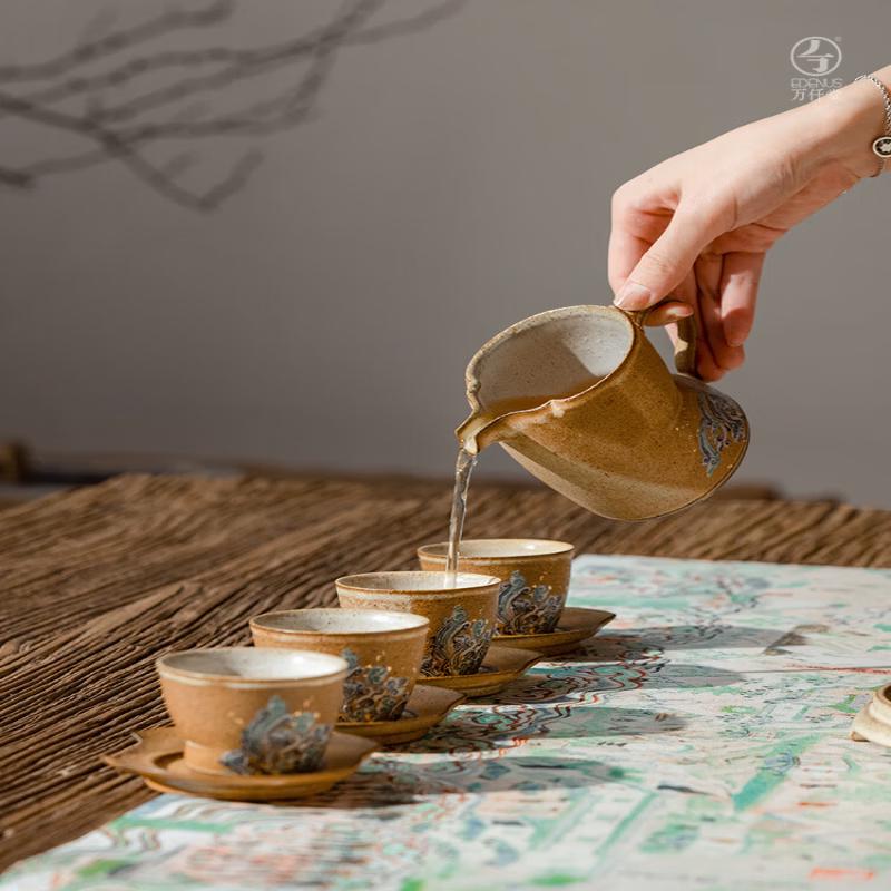 Edenus Dunhuang Co-branded Ceramic Kung Fu Tea Set