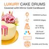 Cake board base gold 26 cm 1,2 cm set 10 pcs cake drum round luxe brand4cake