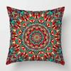 Oturma Odası Kanepe Dekorasyonu İçin Kısa Peluş Baskılı Boho Mandala Desenli Dekoratif Yastık Kılıfı Yastık Kılıfları
