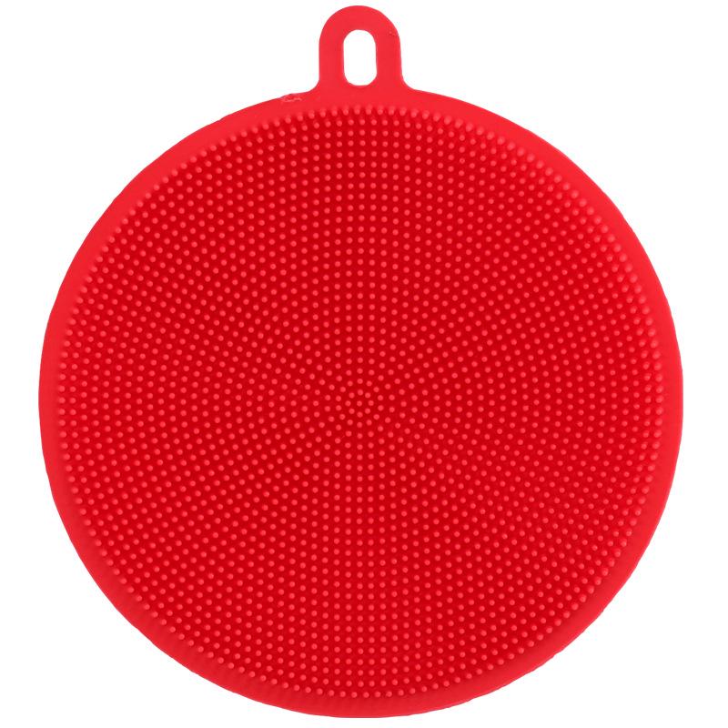 Aisenka Thickened Silicone Dishwashing Brush & Scouring Pad