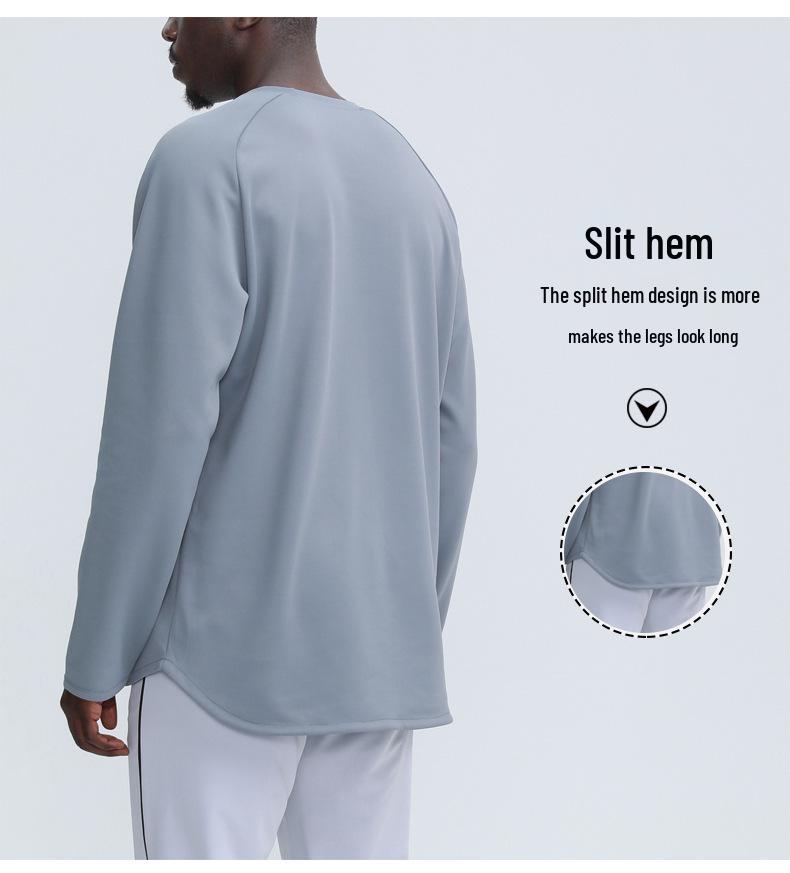 Men's Autumn/Winter Quick-Dry Sporty Sweatshirt - Long Sleeve Training & Running Tee