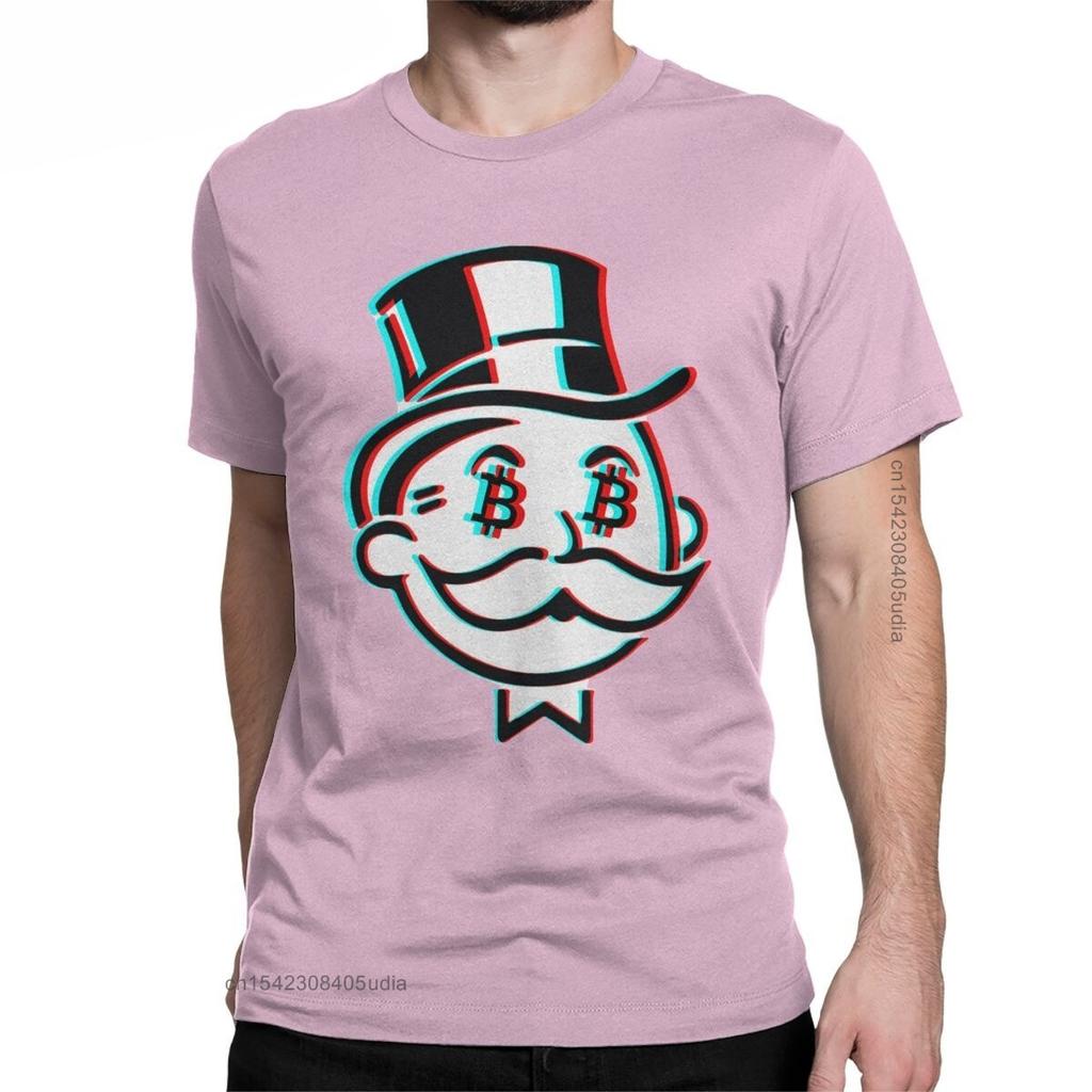 Fashion Crypto Bitcoin Mr Satoshi Nakamoto TShirt For Men Round Collar Cotton Graphic T Shirts Tee Shirt for Men Summer Tops