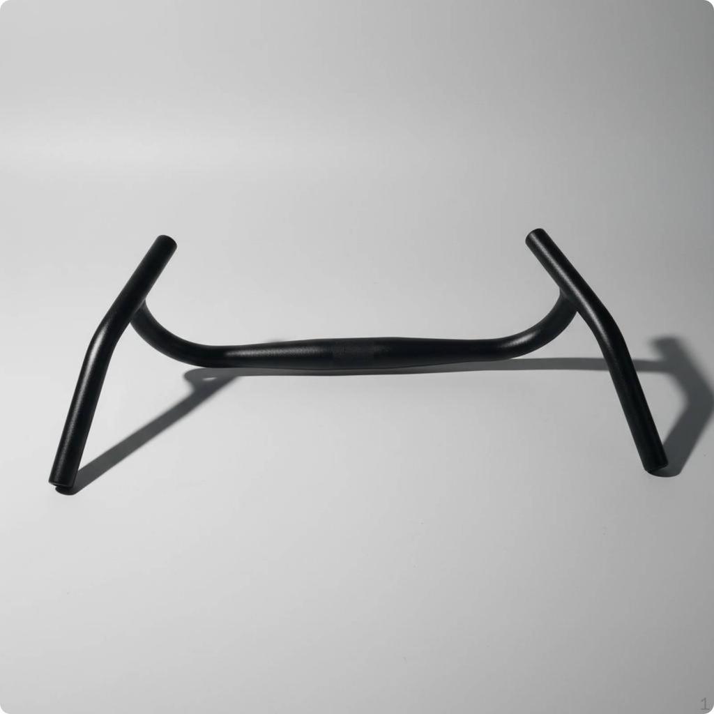 Guidon Courbé Ajustement Universel Alliage d'Aluminium Guidon de Vélo Léger pour