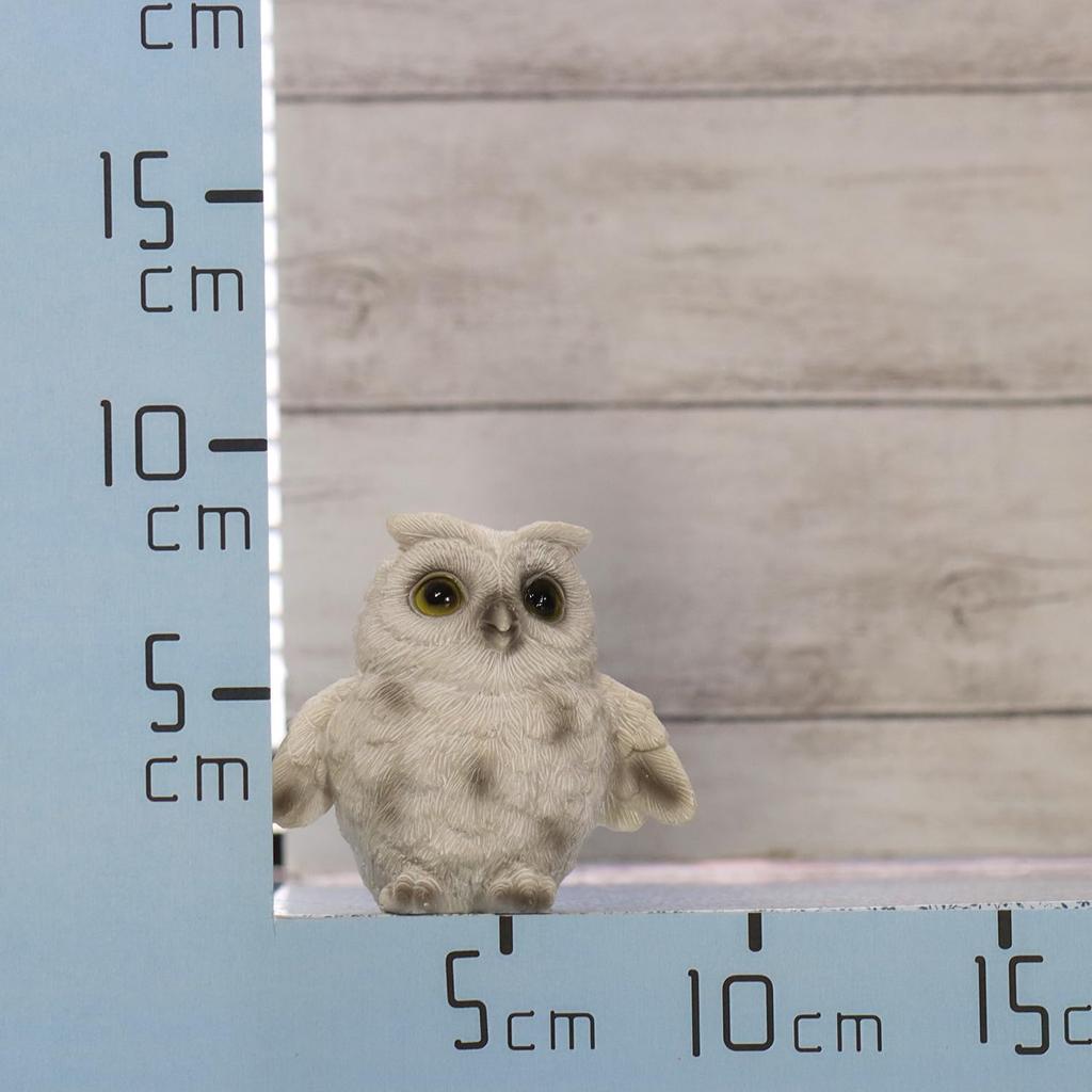 Castle Enterprises Owl Feather Hanging Total Length Figurine x 10 Pieces Set God of Learning in Europe Commercial Use (Small) 8.5cm (White) "No