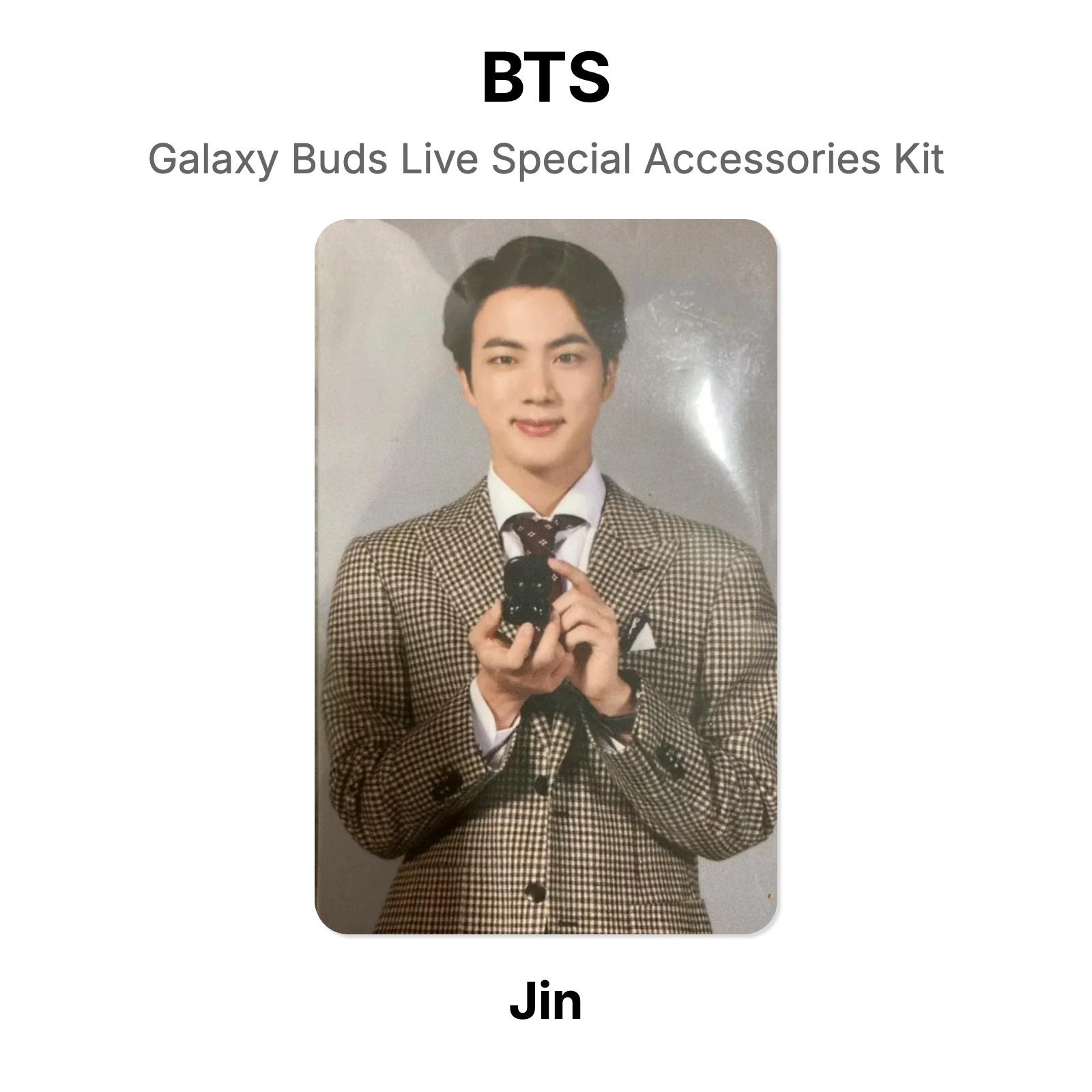 BTS Galaxy Buds Live Special Accessories Kit Official Photocard Jin