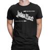 Novelty Judas Priest British Steel Asphalt T-Shirt Men Round Collar T Shirts Band Music Short Sleeve Tees 4XL 5XL 6XL Clothing