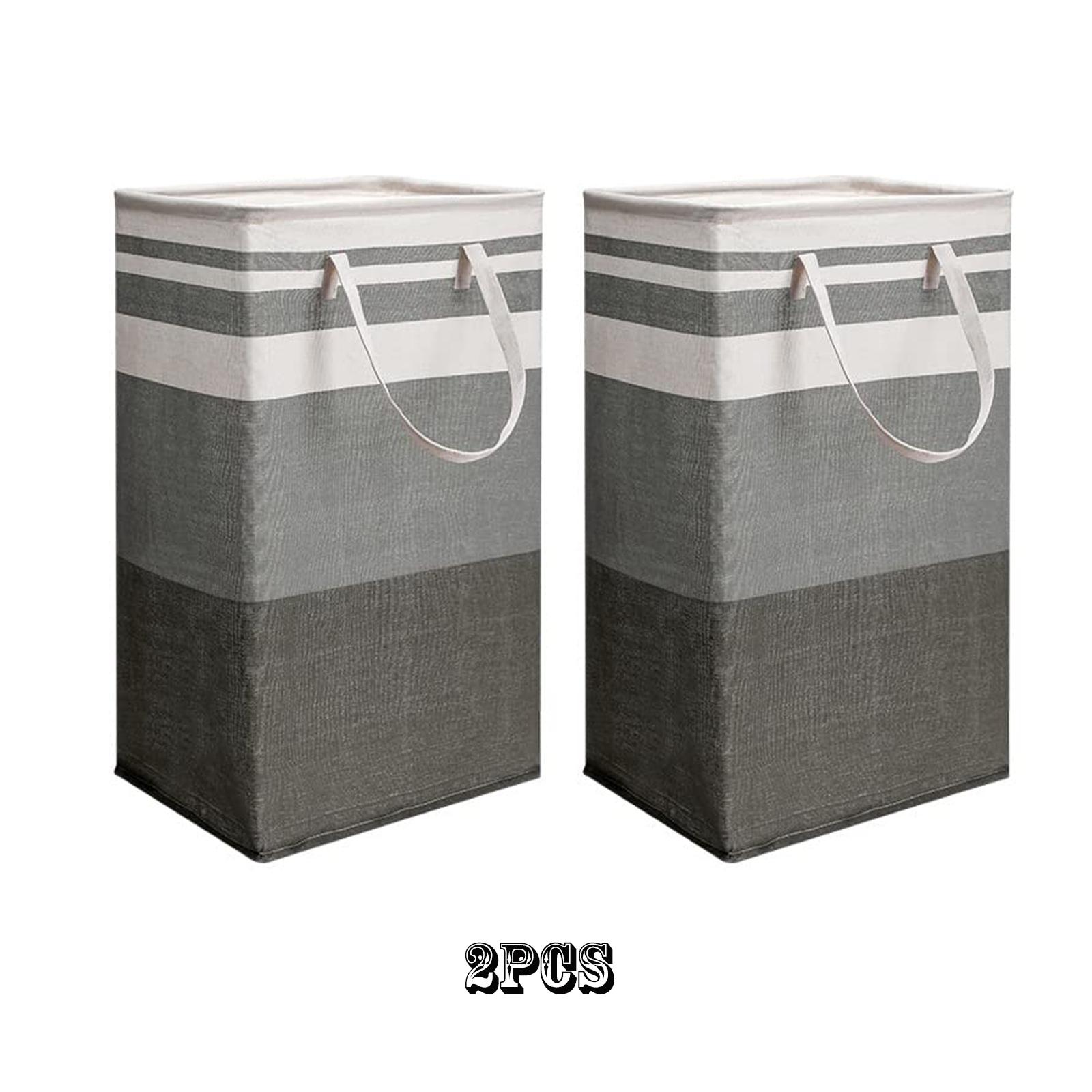 

Складная легкая корзина для хранения белья объемом 75 л, отдельно стоящая, с длинными усиленными ручками, водонепроницаемый органайзер для одежды