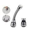 Dual Mode Adjustable For Kitchen 360 Degree Rotation Water Tap Nozzle Extended Extension Water Saving Bubbler Shower Diffuser