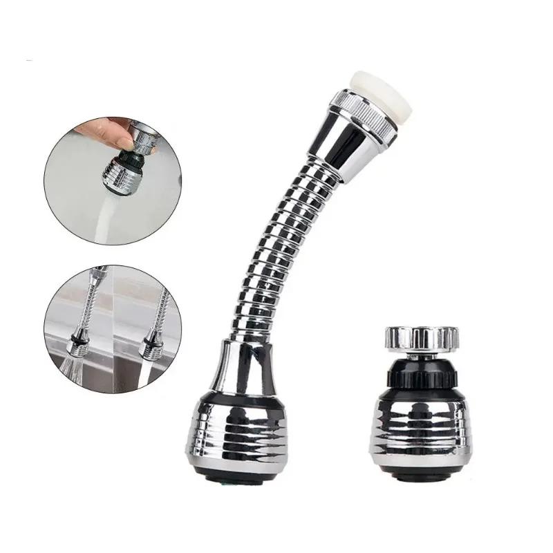Dual Mode Adjustable For Kitchen 360 Degree Rotation Water Tap Nozzle Extended Extension Water Saving Bubbler Shower Diffuser