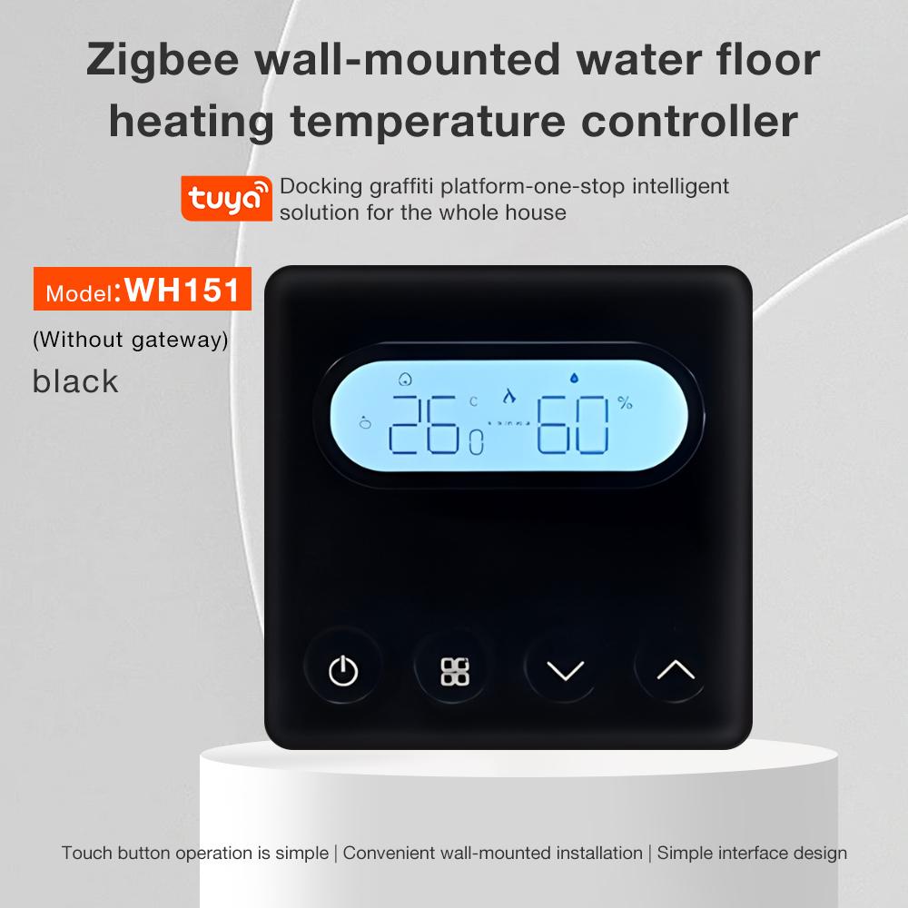 Tuya Zigbee Smart Thermostat Room Temperature Controller of Water Floor/Boiler Humidity Programmable Air Thermostat