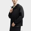 FILA Solid Color Hooded Woven Casual Jacket Men Jackets Black F11M418706F-BK