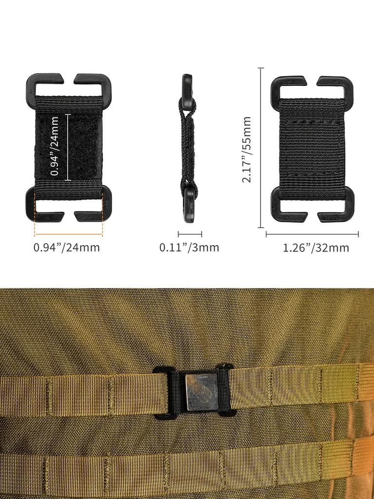 TCM7S Expandable Velcro No Sewing Mini Patch Display Strip Open Buckle [TACTICAL_GEEK] Multi-Functional Panel, Required,