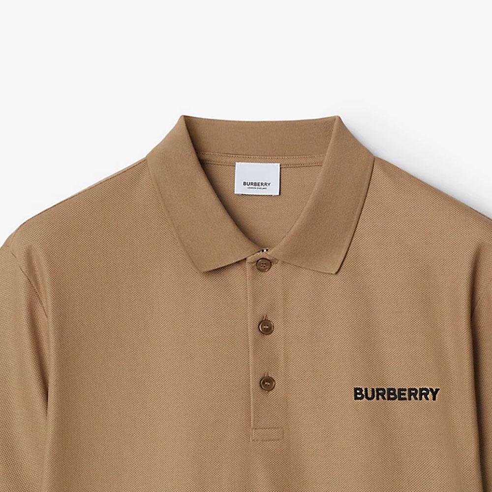 Burberry SS24 Polo Shirt Men's Camel 80844381