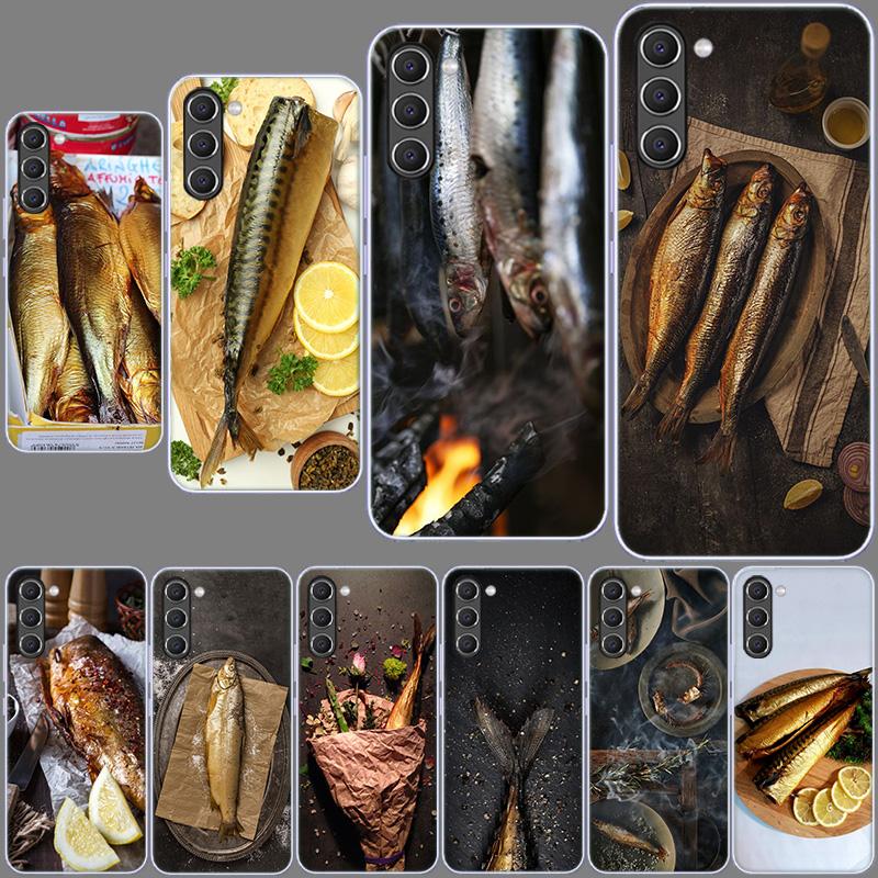 Smoked Mackerel Fish Foodstyling Composition Phone Case for Samsung A54 A14 A24 A34 A17 A37 A57 A55 A35 A25 A15 A13 A23 A33 A53