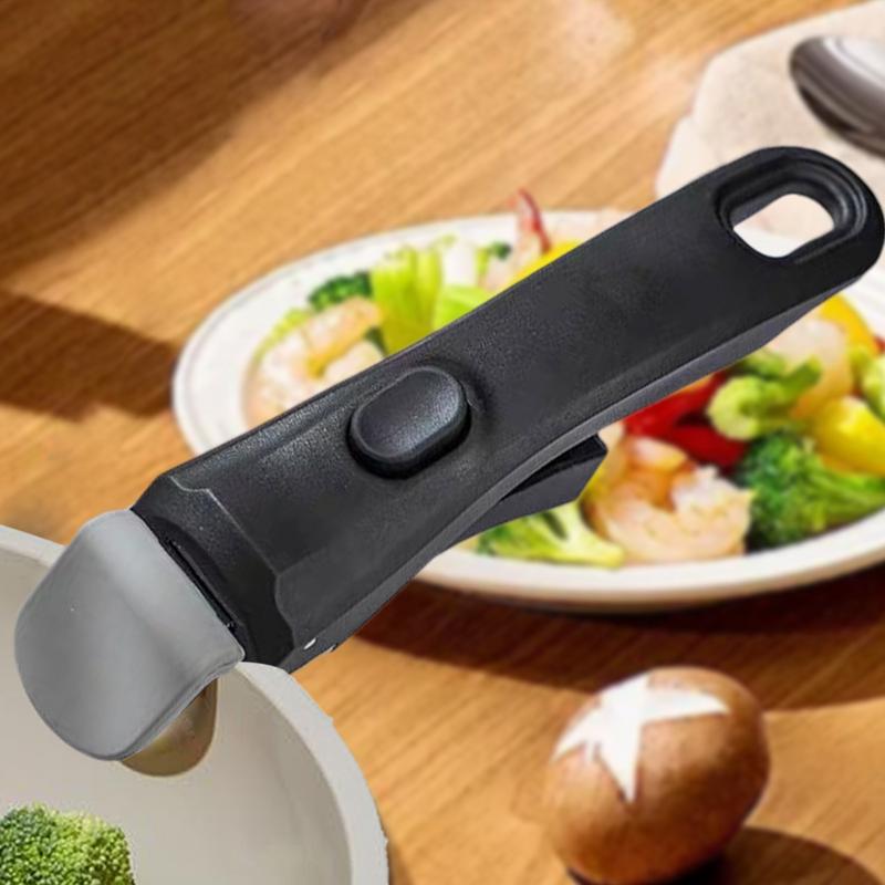Anti-hot Pan Gripper Replacement Pot Frying Pan Stockpot Handle Detachable Pot Handle Grip Anti-hot Pot Clip Bowl Gripper