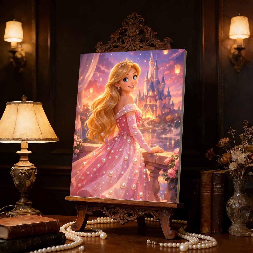 Il Film Disney Rapunzel È Un Delicato Lavoro Artigianale Decorato con Perle Non È Solo Un Ottimo Regalo Ma È Anche Adatto Come Oggetto di Decorazione per la Casa