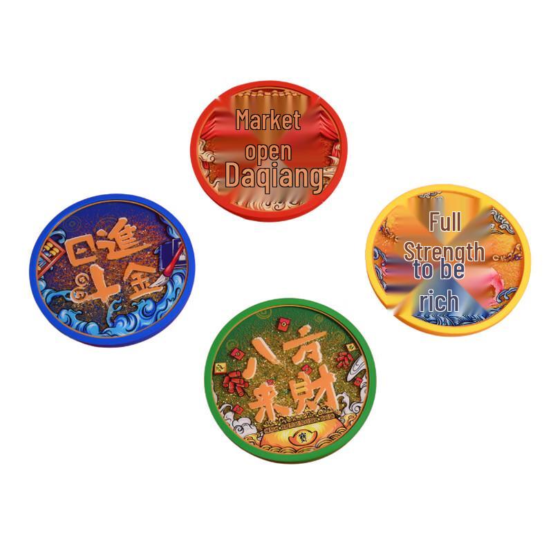 

Yihude Chinese Ceramic Quicksand Coasters (Set of 4)