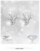 S925 Sterling Silver Forest Deer Stud Earrings - Versatile Elf Antler Design