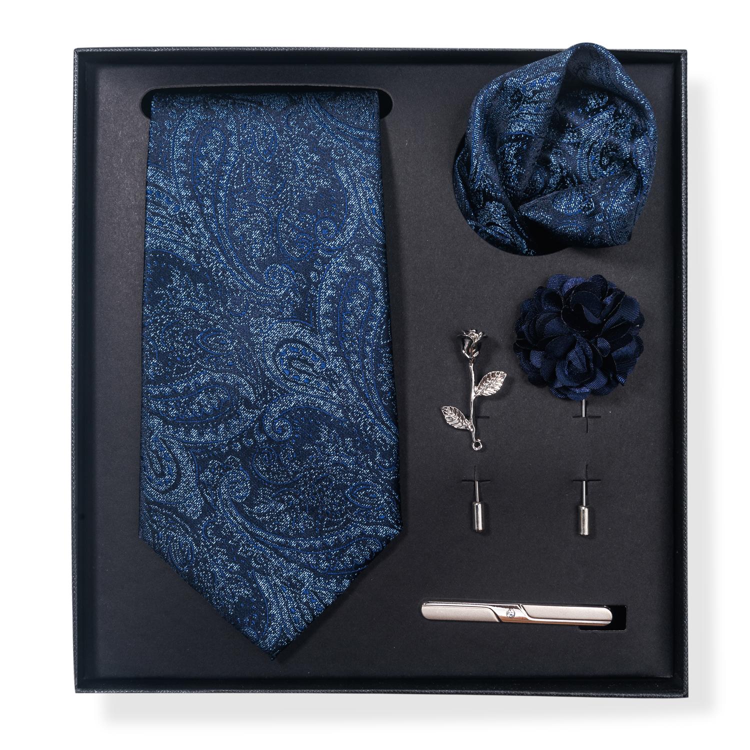 

Men s Luxury Wedding Groom Accessory Set Gift Box, Full Formal Set for Balls and Weddings, Elegant Men s Gift Box Size fits all