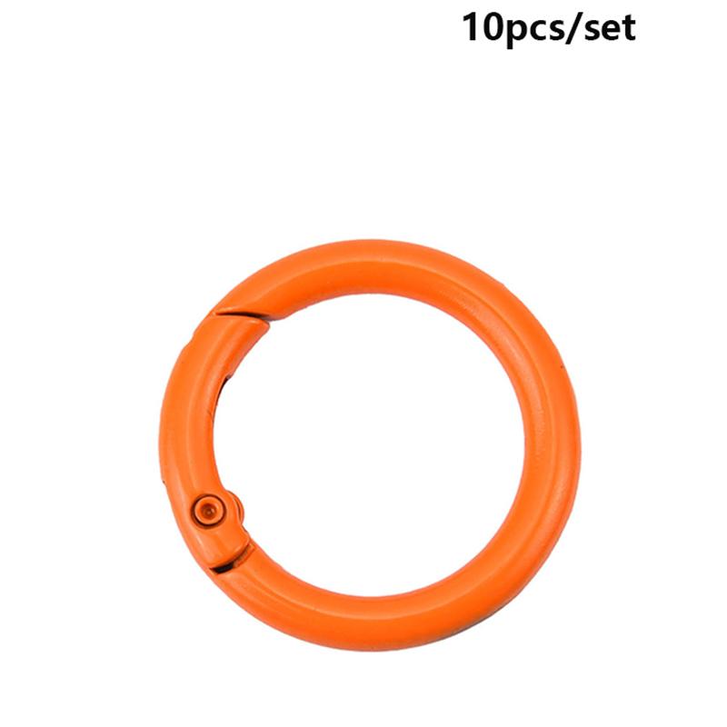 Yogodlns 10Pcs/Set 33MM High quality Plated Gate Zinc Alloy Hooks Snap Clasp Clip Bag Belt Buckle Spring O-Ring Buckles Carabiner Purses Handbags