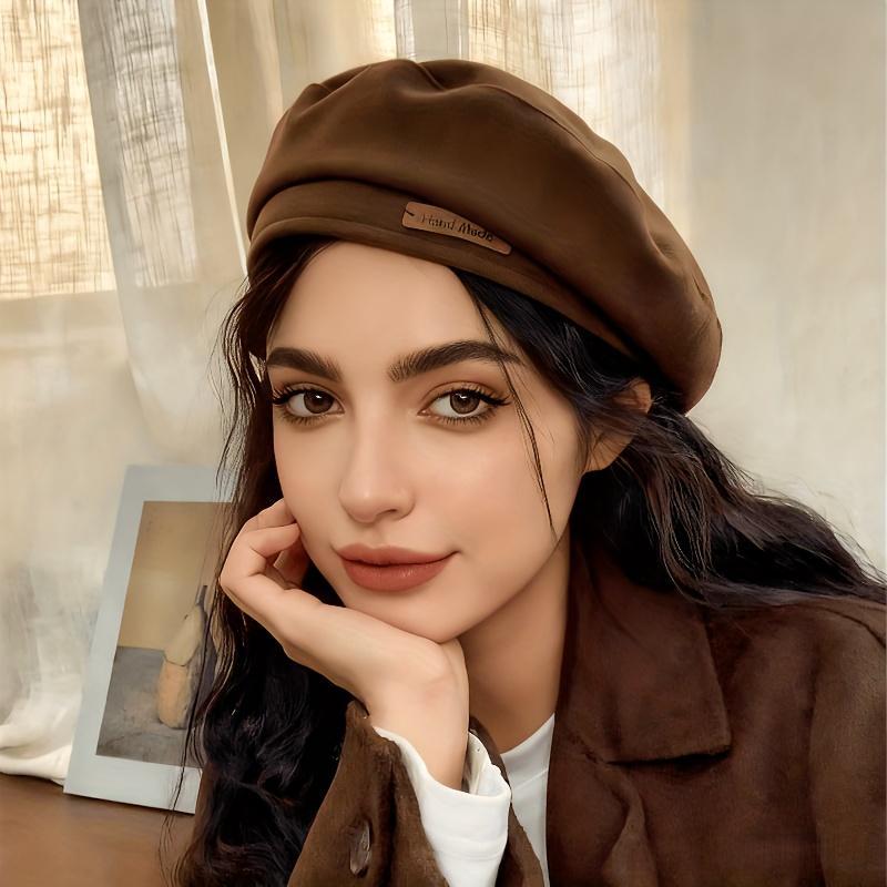 Autumn-Winter New Beret for Women, Versatile Painter Hat, Literary Vintage Octagonal Hat, Casual Wear Classic Beret