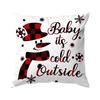 Country Style Christmas Pillowcase Printed Polyester 45x45cm Throw Pillowcover Decorative Sofa Cushion Pillowslip Home Decor