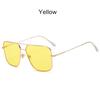 Vintage Oversized Sunglasses Men polygon Anti-Reflective Mirror Classic Square Metal Glasses Fashion New Women Sun Glasses Uv400