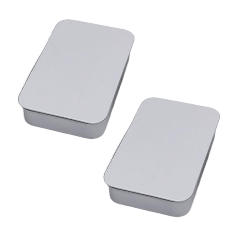 2 Pieces Portable Iron Organizers Container Boxes for Small Items Organization