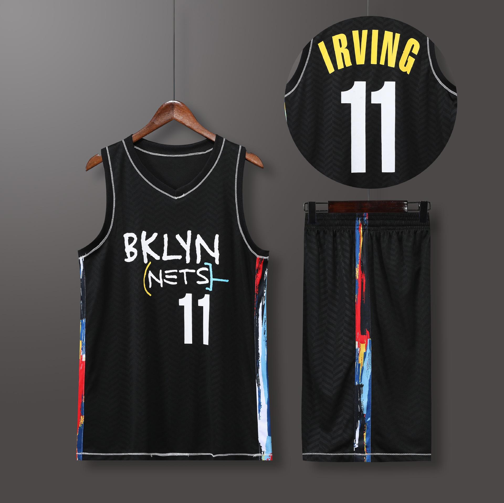 Баскетбольная форма Brooklyn Nets City Edition Черная №11 Кайри Ирвинг 16