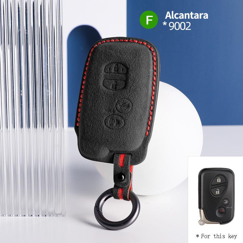 Suede Car Key Case Cover Key Caver FOR For Lexus LX470 GS450h IS350 SC430 LS460 ES350 4 Button Keychain Accessories