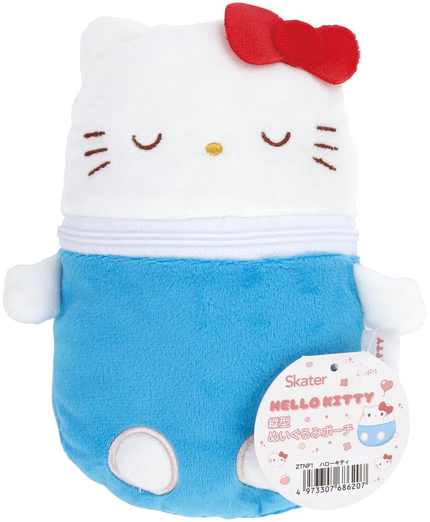 Skater Vertical Plush Pouch Sanrio Hello Kitty ZTNP1-A