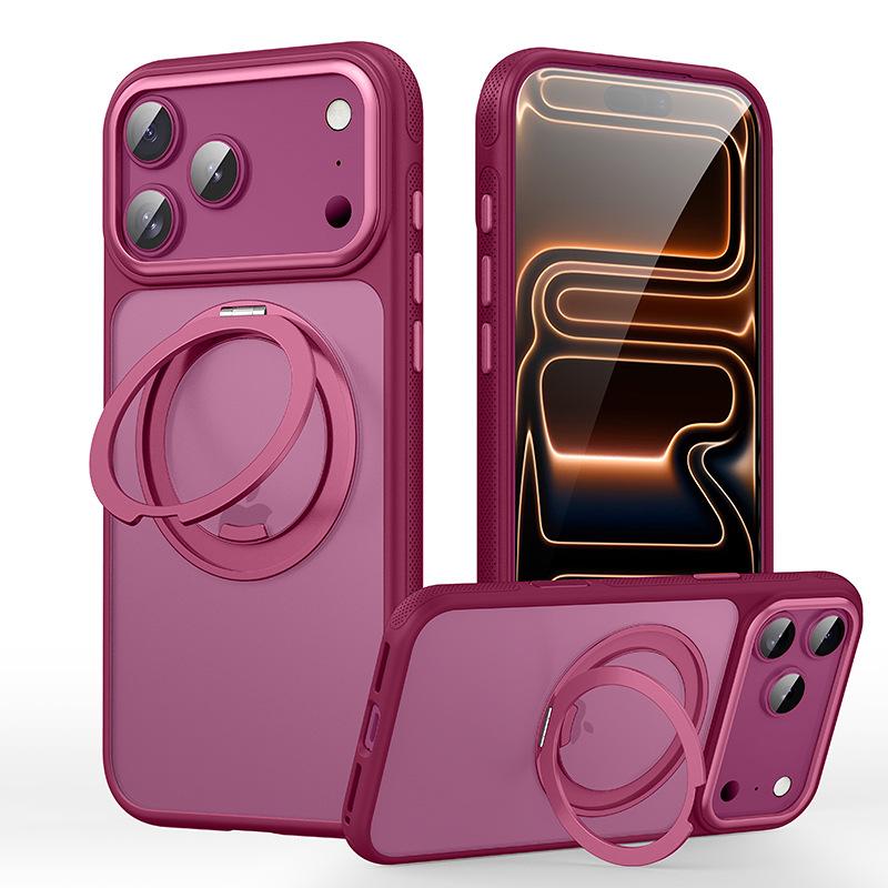 Applicable To Iphone11promax Magnetic Matte Case Magsafe Apple 11 Rotating 111 Bracket Mobile Phone Case