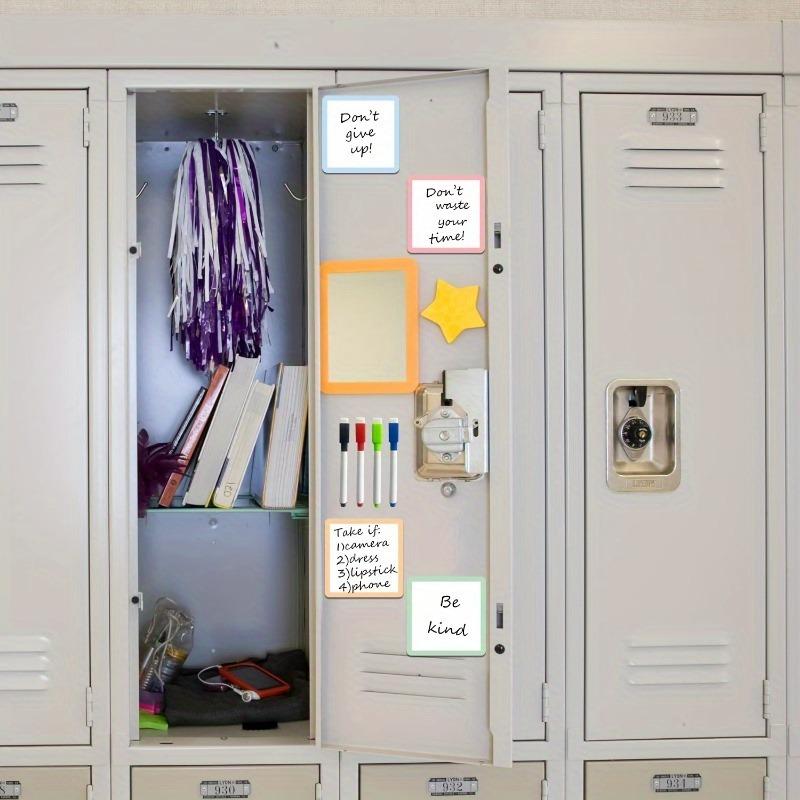 30 Pack Reusable Magnetic Whiteboard Notes with Marker - Dry Erase Sticky Labels for Fridge,Office,Classroom & Home Organization