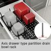 Adjustable Kitchen Shelf Organizer Drawer Organizer Tray Bowl Pot Storage Holder Dish Drying Rack