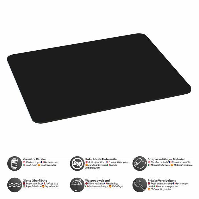 Tapis de souris - Pedea 67007100 - Noir - Repose-poignet - Microfibre - 2 mm d'épaisseur