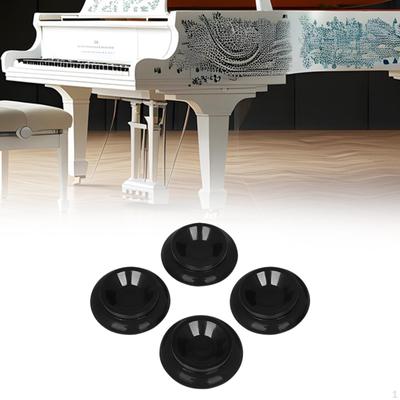 4Pcs Upright Piano Caster Cups, Hardwood Floor Protectors, Multipurpose Leg Protectors