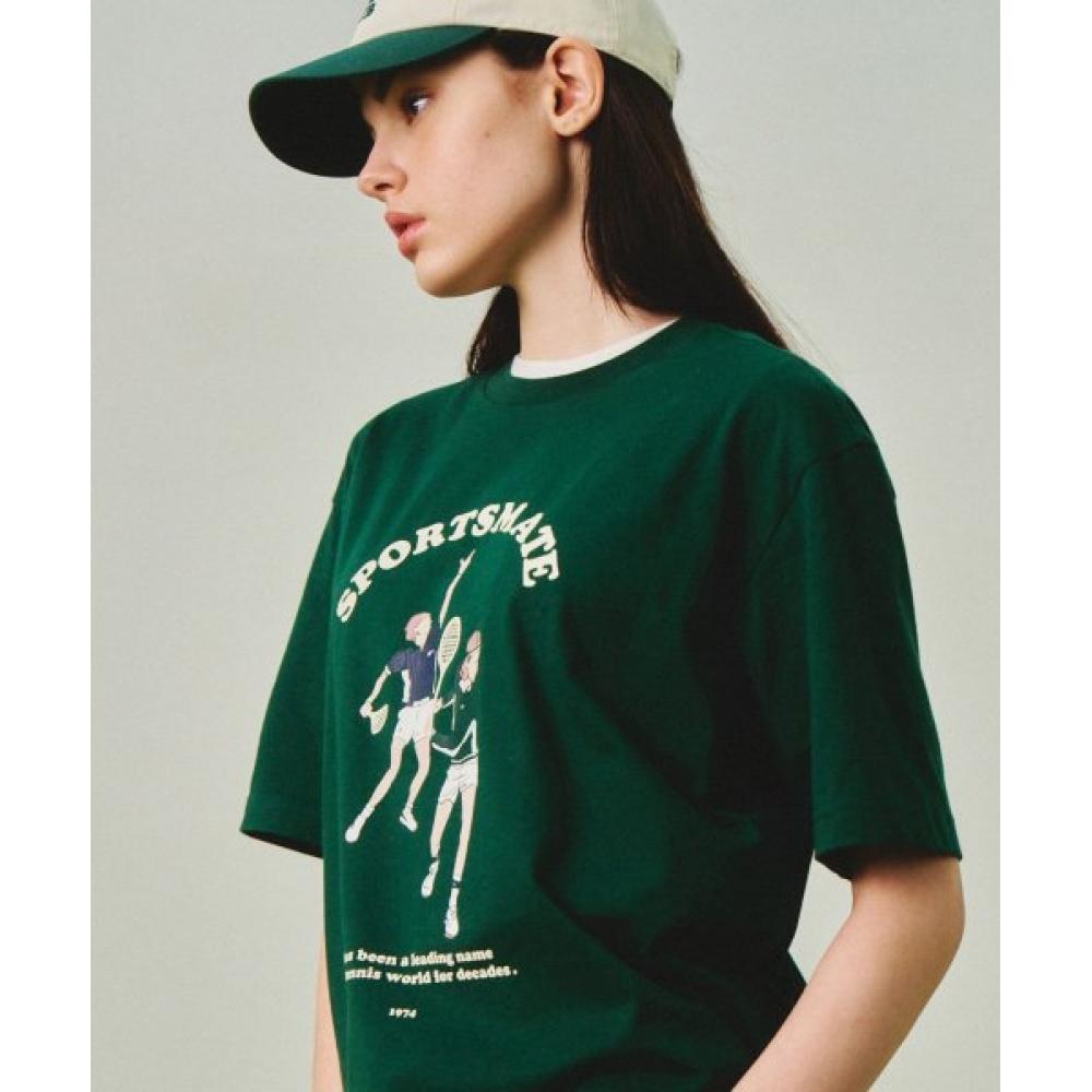 

Fila SporTs MaTe Color Drawing ShorT Sleeve T shirT Fe2rse5114xgrn GREEN/110