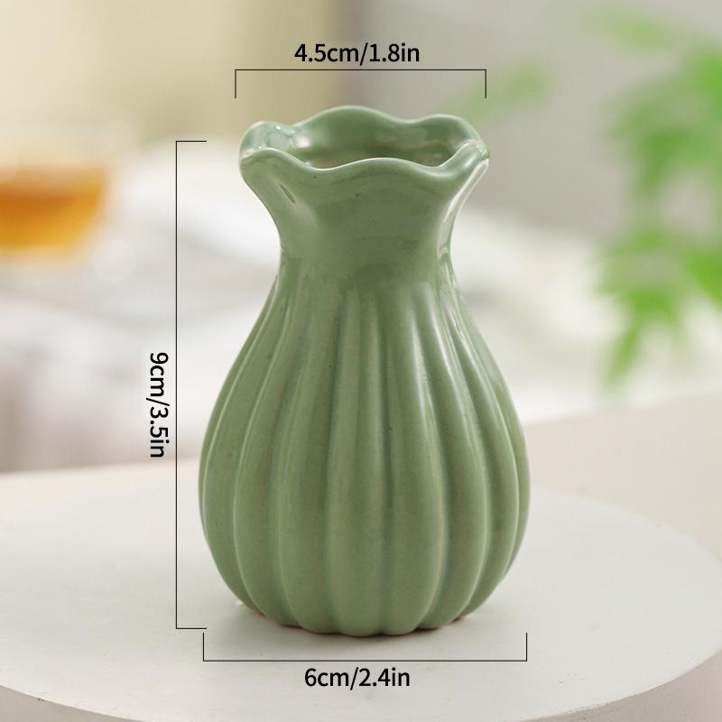 Ins Ceramics Vase Plant Flower Bottle Table Decoration Flower Vase Colorful Vases Wedding Decoration Home Decoration