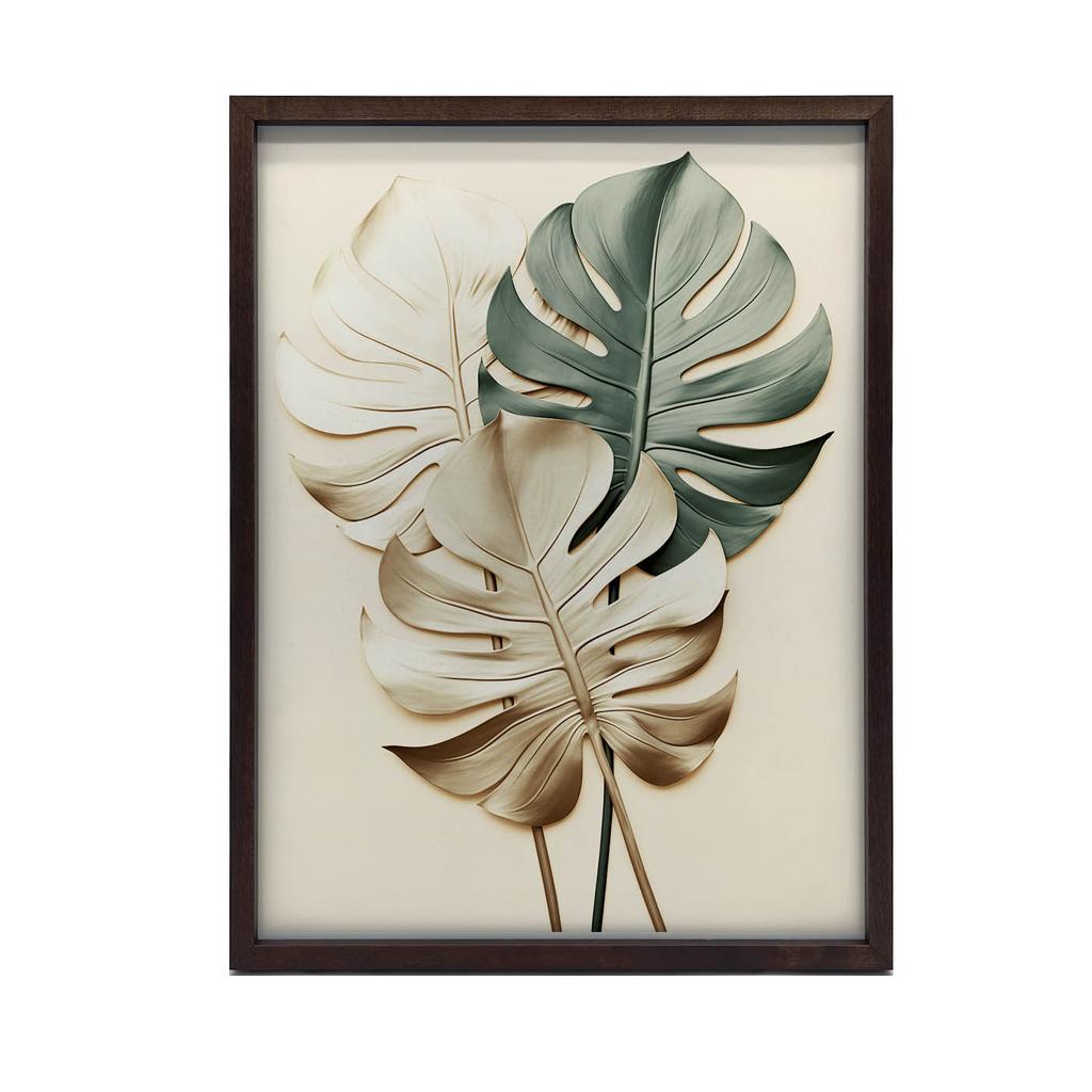 Złota Monstera Złota Monstera, 40X50 Cm, Bez Ramy, Papier Matowy 230 Gsm