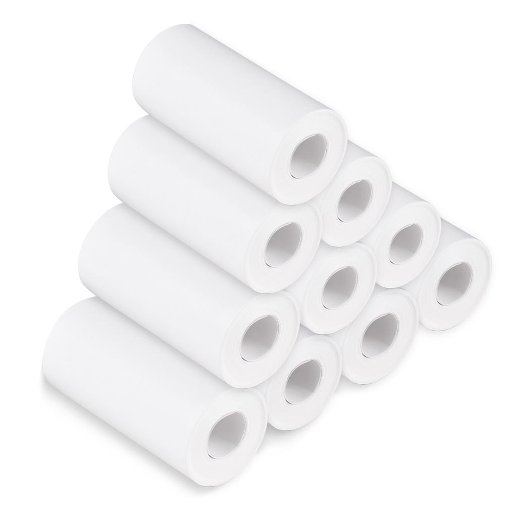 Rolka papieru termicznego 56 mm Papier do drukowania dla drukarki etykiet Dziecięcy aparat natychmiastowy Papier do uzupełniania wydruków, Opakowanie 6 rolek