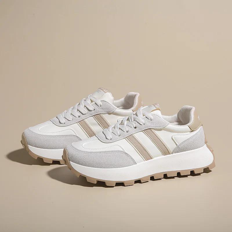 Women Shoes Thick Bottom Sneakers for Women Leather Vulcanise Shoe Breathable Casual Shoe Tenis Mujer Forrest Gump Shoes