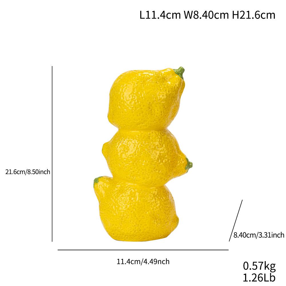 Creative Fruit Ceramic Vase Small Fresh Home Desktop Decoration Ornament Simple Art Flower Arrangement