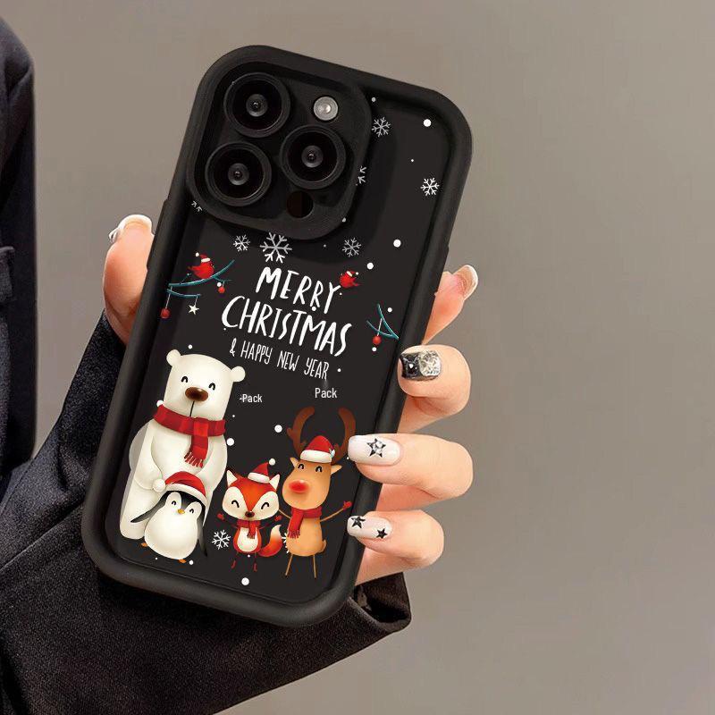 Christmas Party Apple Phone Case for iPhone 12-16, Cute & Stylish